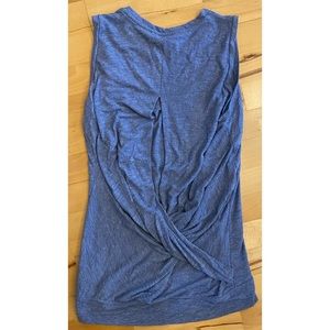 Athleta Blue Twist Back Tank Top XS